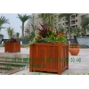街道木花箱，裝飾木花盆，防腐木制作，防曬防水