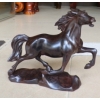 木雕馬，紅木雕馬