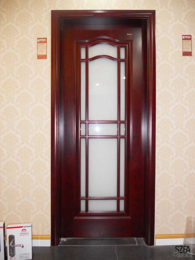 西南樺實木復合門MPA-13實拍圖 西南樺書房門MPA-13實拍圖