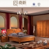 奇新家具套房家具定制，虎斑木全實木床