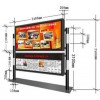 不銹鋼宣傳欄，新型閱報(bào)欄燈箱哪里定做