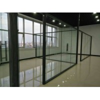 鋼化玻璃隔斷，磨砂玻璃隔墻