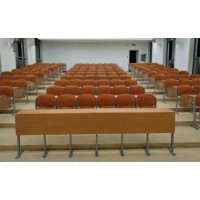 固定式連體培訓(xùn)桌椅，廣東佛山鴻美佳廠家定制培訓(xùn)室培訓(xùn)桌椅