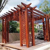 鋁合金涼亭，廊架葡萄架，防腐涼亭，戶外涼亭，新中式?jīng)鐾? onmouseover=