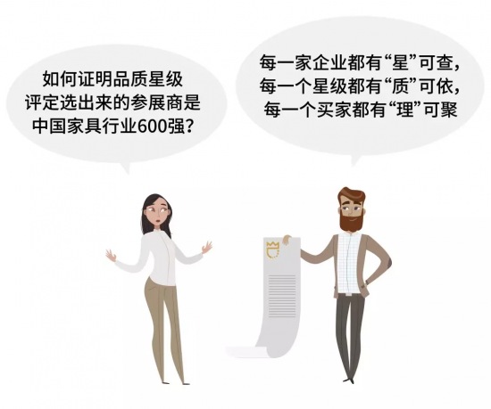 如何證明品質(zhì)星級(jí)評(píng)定選出來(lái)的參展商是中國(guó)家具行業(yè)600強(qiáng)？