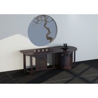 實木茶臺，新中式茶臺