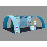 出國展覽展會布展展架，輕便重復使用背景架，折疊式背景板