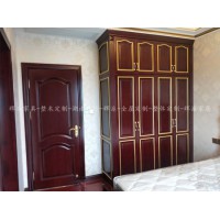 張家界整木整房實(shí)木家具,實(shí)木推拉門,鞋柜定制顧客省心